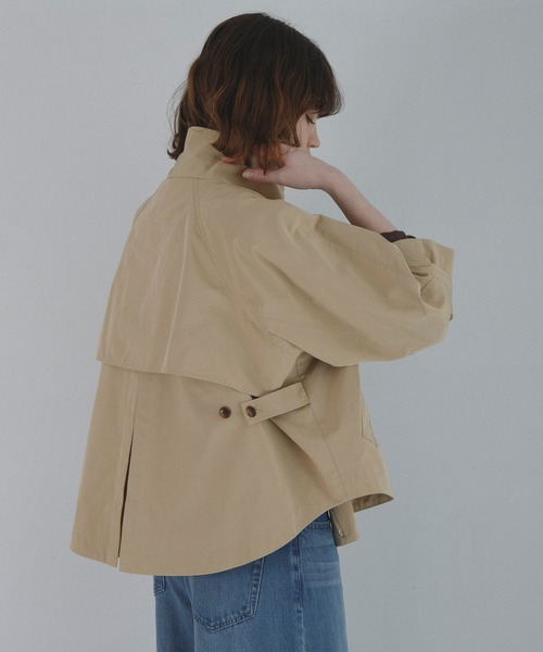 URBAN RESEARCH Sonny Label（アーバンリサーチサニーレーベル）の「撥水バックフレアスタンドカラーコート（その他アウター・レディース・チャコールグレー/カーキ/ベージュ・FREE）」の14枚目の写真