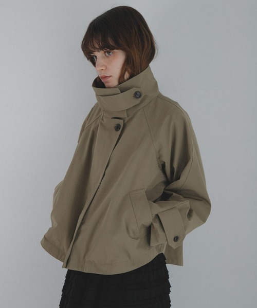 URBAN RESEARCH Sonny Label（アーバンリサーチサニーレーベル）の「撥水バックフレアスタンドカラーコート（その他アウター・レディース・チャコールグレー/カーキ/ベージュ・FREE）」の20枚目の写真