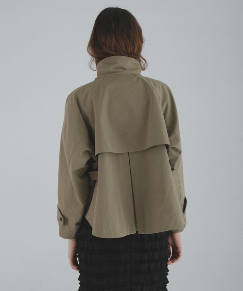 URBAN RESEARCH Sonny Label（アーバンリサーチサニーレーベル）の「撥水バックフレアスタンドカラーコート（その他アウター・レディース・チャコールグレー/カーキ/ベージュ・FREE）」の21枚目の写真