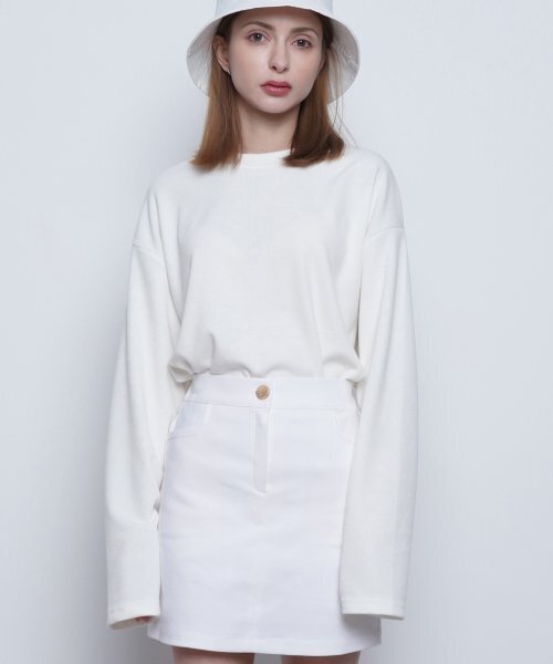 THE-ABON(エイボン)の「W422 bell sleeve tee white(Tシャツ/カットソー・レディース・その他・FREE)」の1枚目の写真