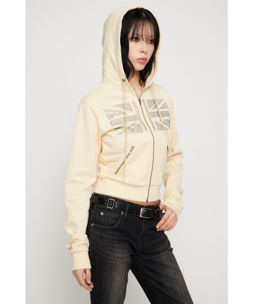 LAGUA GEM（ラグアジェム）の「SQUARE METAL CONNECT ベルト（ベルト・レディース・アイボリー/ブラック・FREE）」の7枚目の写真