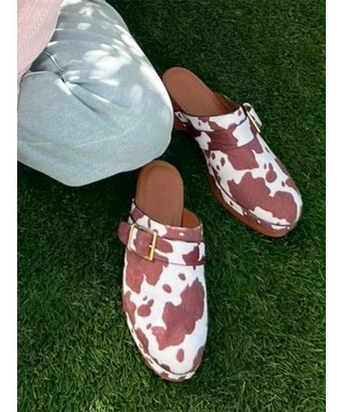 LILY BROWN（リリーブラウン）の「ウッドソールスタッズサボ（サンダル・レディース・キャメル/ブラック/マルチ・S/M/L）」の3枚目の写真