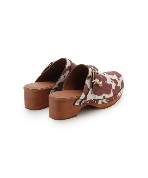 LILY BROWN（リリーブラウン）の「ウッドソールスタッズサボ（サンダル・レディース・キャメル/ブラック/マルチ・S/M/L）」の12枚目の写真