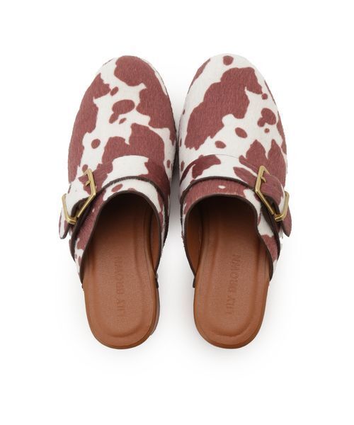 LILY BROWN（リリーブラウン）の「ウッドソールスタッズサボ（サンダル・レディース・キャメル/ブラック/マルチ・S/M/L）」の16枚目の写真