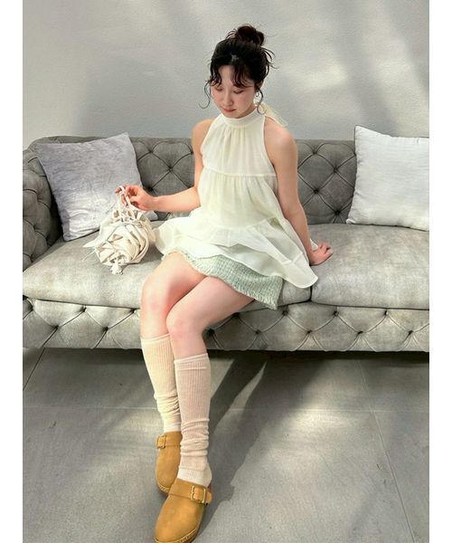 LILY BROWN（リリーブラウン）の「ウッドソールスタッズサボ（サンダル・レディース・キャメル/ブラック/マルチ・S/M/L）」の18枚目の写真