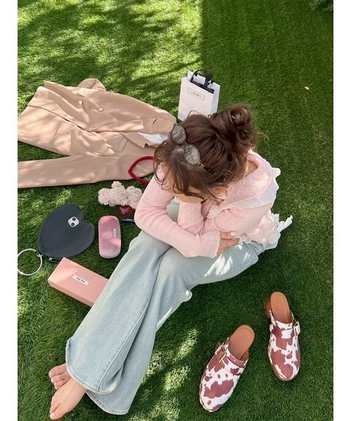 LILY BROWN（リリーブラウン）の「ウッドソールスタッズサボ（サンダル・レディース・キャメル/ブラック/マルチ・S/M/L）」の20枚目の写真