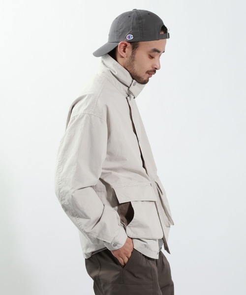 Champion（チャンピオン）の「【Champion(チャンピオン）】別注刺繍ツイルCAP（キャップ・メンズ・チャコール/アイボリー/ベージュ・FREE）」の5枚目の写真