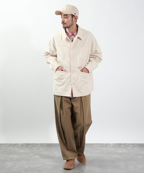 Champion（チャンピオン）の「【Champion(チャンピオン）】別注刺繍ツイルCAP（キャップ・メンズ・チャコール/アイボリー/ベージュ・FREE）」の8枚目の写真