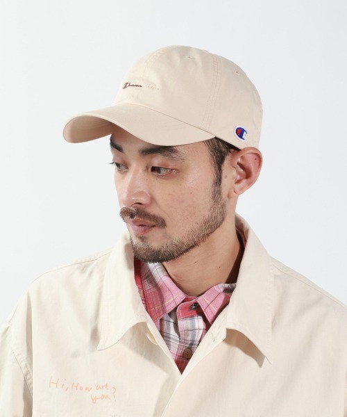 Champion（チャンピオン）の「【Champion(チャンピオン）】別注刺繍ツイルCAP（キャップ・メンズ・チャコール/アイボリー/ベージュ・FREE）」の10枚目の写真