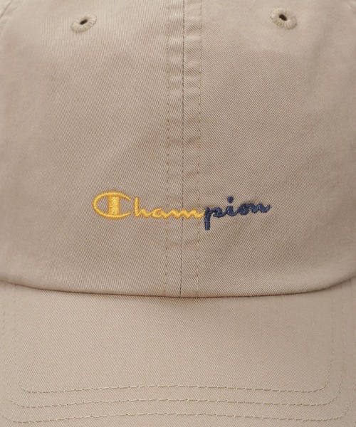Champion（チャンピオン）の「【Champion(チャンピオン）】別注刺繍ツイルCAP（キャップ・メンズ・チャコール/アイボリー/ベージュ・FREE）」の15枚目の写真