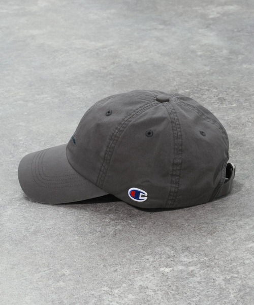 Champion（チャンピオン）の「【Champion(チャンピオン）】別注刺繍ツイルCAP（キャップ・メンズ・チャコール/アイボリー/ベージュ・FREE）」の17枚目の写真