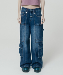 HARDTACK WIDE DENIM PANTS BLUE (VH2ESUD110A)