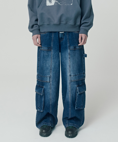 THEVINYLHOUSE(ザバイニルハウス)の「HARDTACK WIDE DENIM PANTS BLUE (VH2ESUD110A)(デニムパンツ・メンズ・その他・M/L)」の2枚目の写真