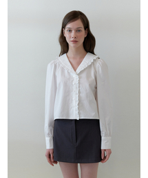 KINDABABY（カインダベイビー）の「pring frill blouse - white（シャツ/ブラウス）」