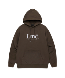 SERIF LOGO HOODIE brown