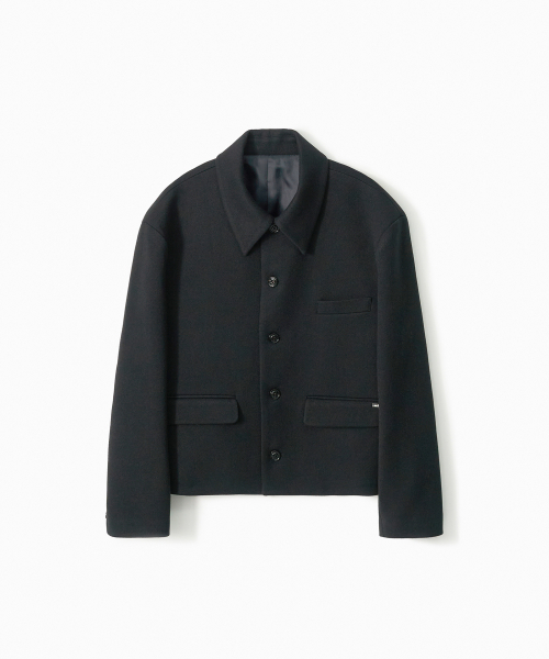 TRIP LE SENS（トリップ ル センス）の「[F/W]カスタムウールカラー隠しスナップブレザー_ヘビーツイル_ブラック（テーラードジャケット・メンズ・その他・L/M）」の6枚目の写真