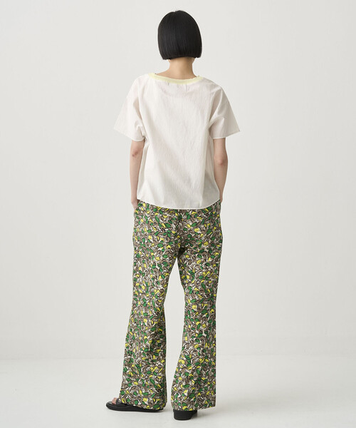 ORCIVAL（オーシバル）の「ORCIVAL | コットンポプリン プリントイージーパンツ WOMEN（その他パンツ・レディース・レッド系その他/ブルー系その他5/グリーン系その他・1）」の6枚目の写真