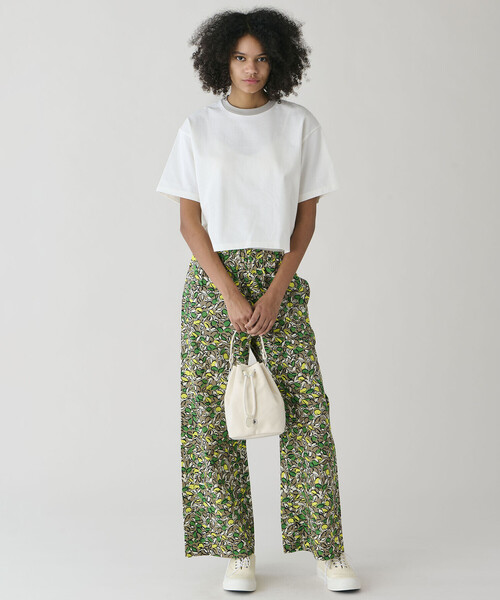 ORCIVAL（オーシバル）の「ORCIVAL | コットンポプリン プリントイージーパンツ WOMEN（その他パンツ・レディース・レッド系その他/ブルー系その他5/グリーン系その他・1）」の7枚目の写真