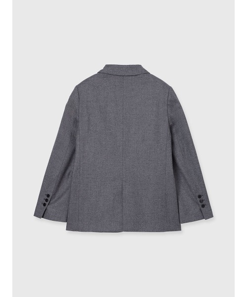 anuans(アニュアンス)の「ウールシングルオーバージャケット(テーラードジャケット・レディース・グレー・F)」の8枚目の写真