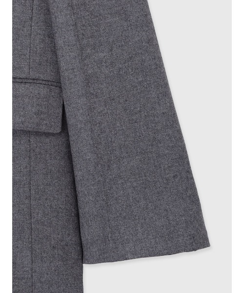 anuans(アニュアンス)の「ウールシングルオーバージャケット(テーラードジャケット・レディース・グレー・F)」の10枚目の写真