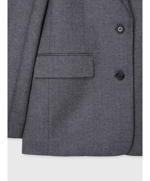 anuans(アニュアンス)の「ウールシングルオーバージャケット(テーラードジャケット・レディース・グレー・F)」の12枚目の写真