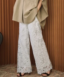 ELFRANK（エルフランク）の「【2026SS】セットアップ対応 ケミカルレース ワイドパンツ ウエストゴム（その他パンツ）」