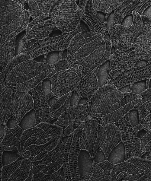 ELFRANK(エルフランク)の「【2026SS】セットアップ対応 ケミカルレース ワイドパンツ ウエストゴム(その他パンツ・レディース・オフホワイト/ブラック・M/L)」の14枚目の写真