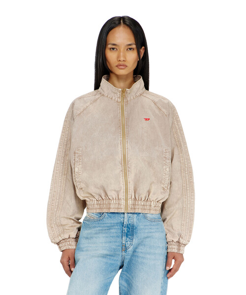 DIESEL(ディーゼル)の「ウィメンズ ジャケット G-ARDEN(ナイロンジャケット・レディース・ライトブラウン・38/40/42/44)」の3枚目の写真