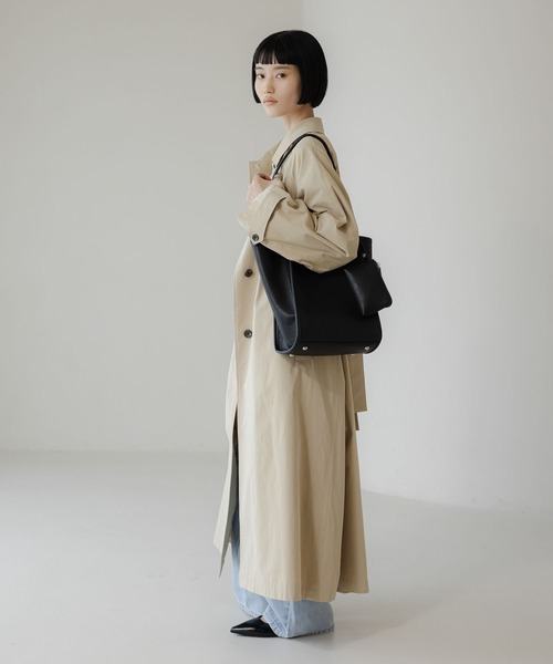 LOWRYS FARM（ローリーズファーム）の「ステンカラーコート 636403（ステンカラーコート・レディース・ベージュ/ネイビー・FREE）」の9枚目の写真