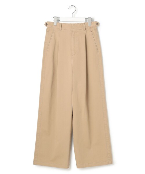 23区 L（ニジュウサンクオオキイサイズ）の「ストレッチギャバ チノ ワイド パンツ（その他パンツ・レディース・ベージュ系・50/48/46/44）」の10枚目の写真