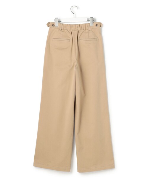23区 L（ニジュウサンクオオキイサイズ）の「ストレッチギャバ チノ ワイド パンツ（その他パンツ・レディース・ベージュ系・50/48/46/44）」の9枚目の写真