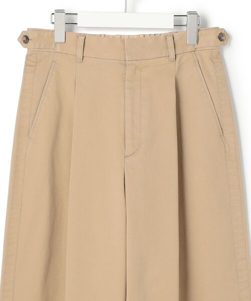 23区 L（ニジュウサンクオオキイサイズ）の「ストレッチギャバ チノ ワイド パンツ（その他パンツ・レディース・ベージュ系・50/48/46/44）」の8枚目の写真