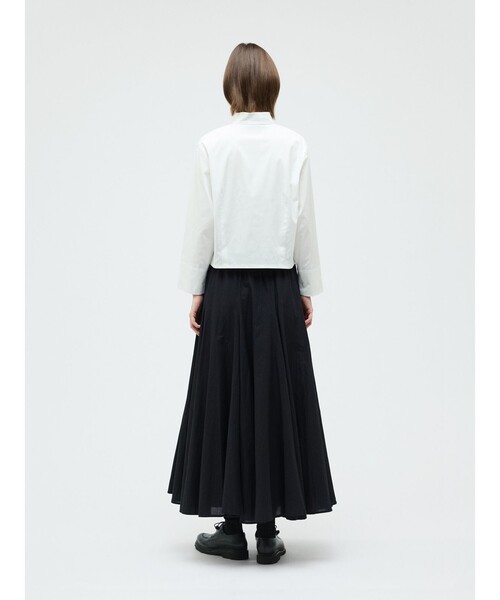 mizuiroind(ミズイロインド)の「mizuiro ind スタンドカラーショートシャツ(シャツ/ブラウス・レディース・オフホワイト/ライトブルー/ブラック/ネイビー・FREE)」の16枚目の写真