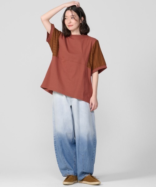 KRIFF MAYER Lady's Collection（クリフメイヤーレディースコレクション）の「【綿100%】バレルレッググラデーションパンツ（デニムパンツ・レディース・ダークブルー/ブラック/ライトブルー・MEDIUM/LARGE）」の16枚目の写真