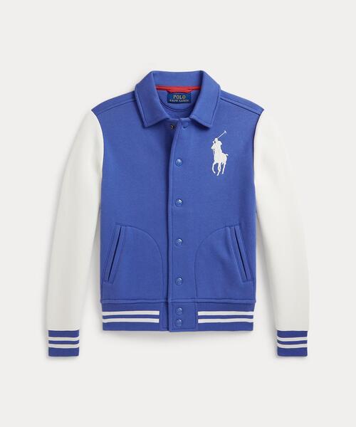 POLO RALPH LAUREN CHILDRENSWEAR(ポロ ラルフ ローレン チルドレンズウェア)の「Big Pony フリース ベースボール ジャケット(スタジャン・キッズ・マルチ・S/M/L/XL)」の6枚目の写真