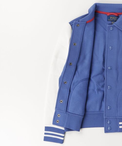 POLO RALPH LAUREN CHILDRENSWEAR(ポロ ラルフ ローレン チルドレンズウェア)の「Big Pony フリース ベースボール ジャケット(スタジャン・キッズ・マルチ・S/M/L/XL)」の7枚目の写真