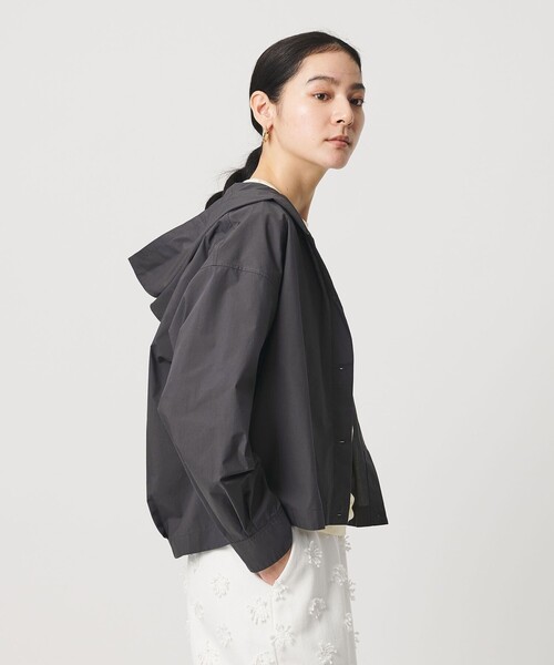 BEAUTY&YOUTH UNITED ARROWS（ビューティーアンドユースユナイテッドアローズ）の「ポリエステルコットン フードシャツ（シャツ/ブラウス・レディース・ライトブルー/ベージュ/ダークグレー・FREE）」の2枚目の写真