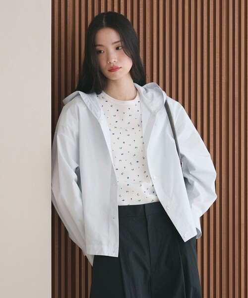 BEAUTY&YOUTH UNITED ARROWS（ビューティーアンドユースユナイテッドアローズ）の「ポリエステルコットン フードシャツ（シャツ/ブラウス・レディース・ライトブルー/ベージュ/ダークグレー・FREE）」の14枚目の写真
