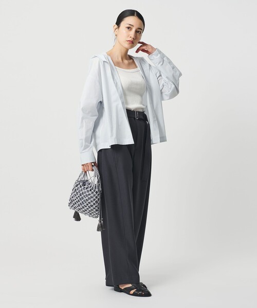 BEAUTY&YOUTH UNITED ARROWS（ビューティーアンドユースユナイテッドアローズ）の「ポリエステルコットン フードシャツ（シャツ/ブラウス・レディース・ライトブルー/ベージュ/ダークグレー・FREE）」の18枚目の写真