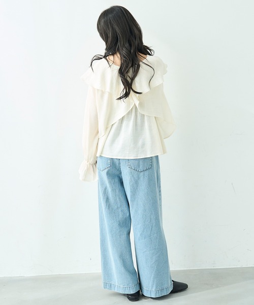 mil（ミル）の「キャミソール×ボレロセット マルチway ブラウス【586130】（シャツ/ブラウス・レディース・ブラック/アイボリー/モカ・S/XS）」の8枚目の写真