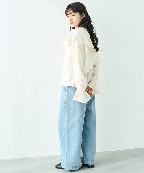 mil（ミル）の「キャミソール×ボレロセット マルチway ブラウス【586130】（シャツ/ブラウス・レディース・ブラック/アイボリー/モカ・S/XS）」の5枚目の写真