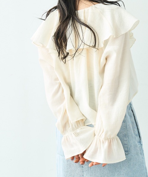 mil（ミル）の「キャミソール×ボレロセット マルチway ブラウス【586130】（シャツ/ブラウス・レディース・ブラック/アイボリー/モカ・S/XS）」の13枚目の写真