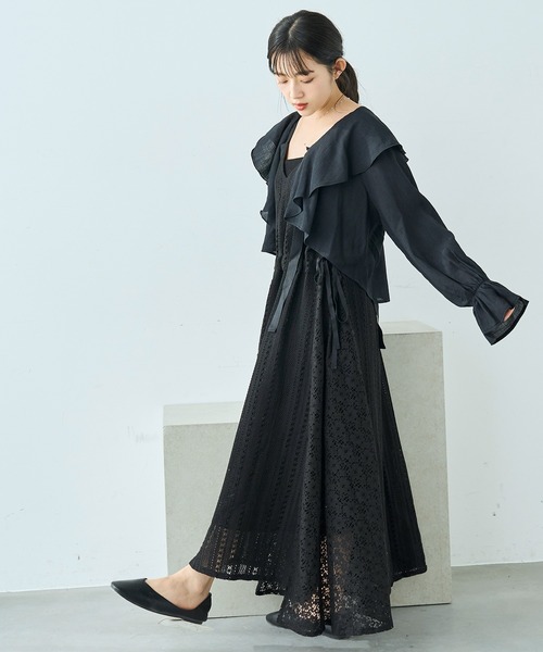 mil（ミル）の「キャミソール×ボレロセット マルチway ブラウス【586130】（シャツ/ブラウス・レディース・ブラック/アイボリー/モカ・S/XS）」の21枚目の写真