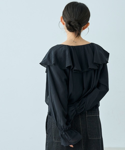 mil（ミル）の「キャミソール×ボレロセット マルチway ブラウス【586130】（シャツ/ブラウス・レディース・ブラック/アイボリー/モカ・S/XS）」の18枚目の写真