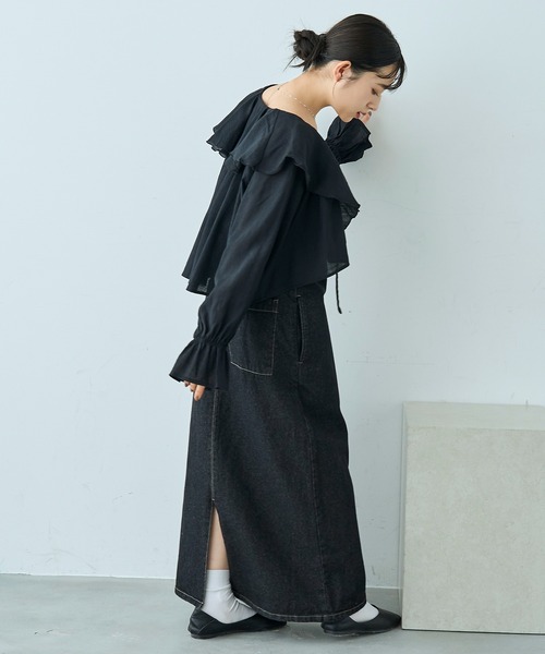 mil（ミル）の「キャミソール×ボレロセット マルチway ブラウス【586130】（シャツ/ブラウス・レディース・ブラック/アイボリー/モカ・S/XS）」の16枚目の写真