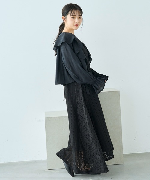 mil（ミル）の「キャミソール×ボレロセット マルチway ブラウス【586130】（シャツ/ブラウス・レディース・ブラック/アイボリー/モカ・S/XS）」の20枚目の写真