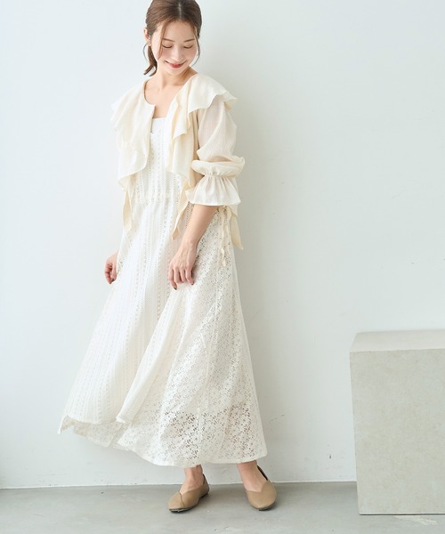 mil（ミル）の「キャミソール×ボレロセット マルチway ブラウス【586130】（シャツ/ブラウス・レディース・ブラック/アイボリー/モカ・S/XS）」の14枚目の写真