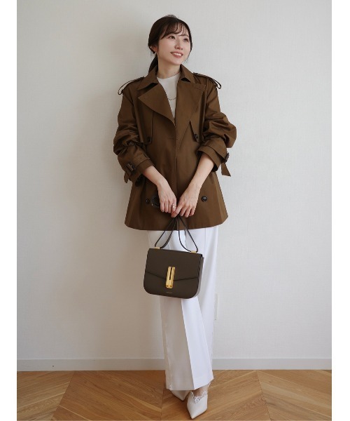 ハーフオーバートレンチコート（トレンチコート）｜anuans（ア
