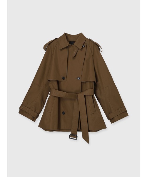 ハーフオーバートレンチコート（トレンチコート）｜anuans（ア