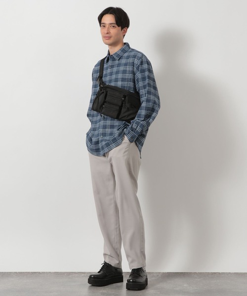 LAKOLE(ラコレ)の「メランジチェック長袖シャツ / 643811(シャツ/ブラウス・メンズ・ブルー/ベージュ・MEDIUM/LARGE)」の4枚目の写真